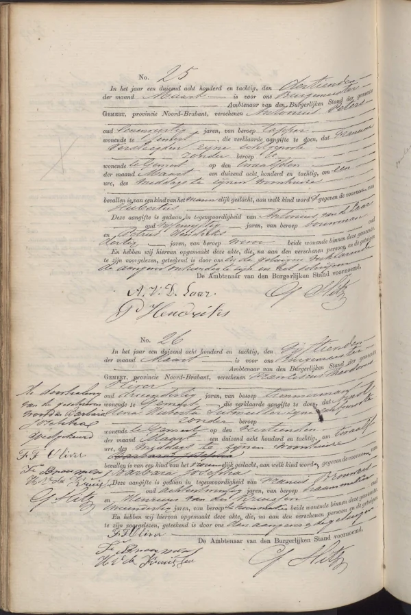 Geboorteakte Bert Peters